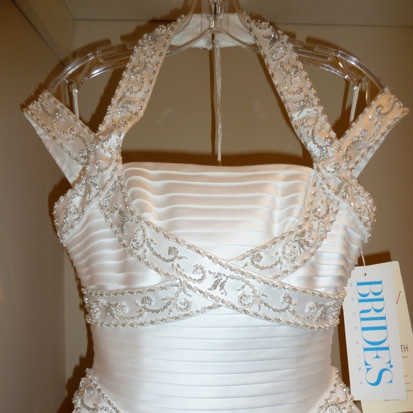 "NEW" DESIGNER WEDDING DRESS SCASSI BRIDE - Picture 2 of 8